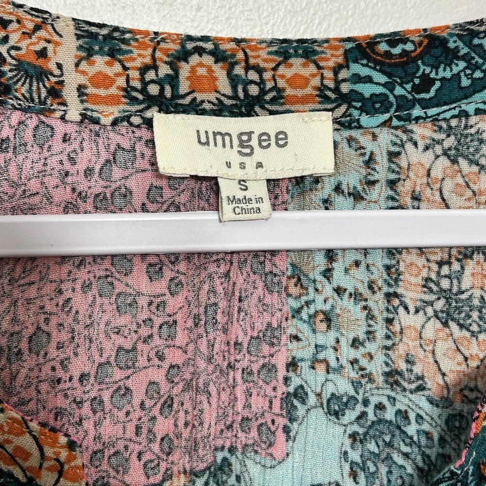 Umgee Boho Paisley Patchwork Tunic - Picture 6 of 8